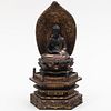 Chinese Lacquer Figure of Seated Buddha