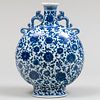 Chinese Blue and White Porcelain Moon Flask