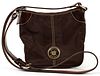 DOONEY AND BOURKE WAYFARER CANVAS AND LEATHER BAG