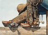 Nelson Boren (b. 1952) Hat, Boots and Spurs