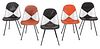 Set of Five Herman Miller "Bertoia" Wire Side Chairs
