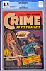 CRIME MYSTERIES #7, CGC 3.5