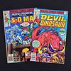2 Marvel Comics, DEVIL DINOSAUR #1 & MARVEL PREMIERE #37