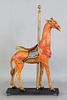 Excellent carved and painted carousel giraffe, lat