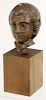 Carved Wooden Bust of Saint