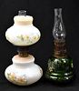 CONSOLIDATED GLASS CO. MINIATURE OIL LAMPS