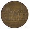 French bronze medal celebrating the centennial of the Chamber of Deputies at Palais Bourbon