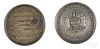 Two silver medals to commemorate the opening of the Philadelphia Commercial Museum, 1897