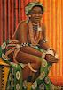 Nketia-Boateng (African, 20th c.) Portrait of a Woman