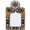 Moroccan style small inlaid wall mirror