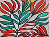 Toussaint St. Pierre (1923-1985) Multi-Colored Leaf Study