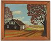 M. Zoeller (American, 20th c.) Landscape with Country House