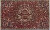 Persian Isfahan Carpet, 7' 3 x 10' 4.