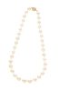 Opulent Silver Champagne South Sea Pearl Necklace