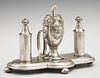 Silverplated Table Cigar Lighter, early 20th c., w