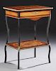 French Marquetry Inlaid Ormolu Mounted Work Table,
