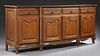 French Louis XV Style Carved Oak Sideboard, early