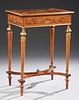 French Marquetry Inlaid Ormolu Mounted Rosewood Wo