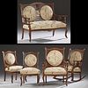 American Aesthetic Carved Walnut Five Piece Parlor