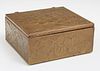 Hammered Brass Desk Box, early 20th c., probably N