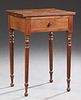 American Southern Carved Walnut Side Table, 19th c
