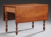 American Cherry Drop Leaf Dining Table, 19th c., t