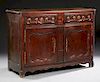 French Louis XV Style Carved Oak Sideboard, c. 185