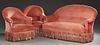 French Louis Philippe Carved Beech Three Piece Par