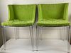Pair Philippe Starck Mademoiselle Chairs From Kartell 