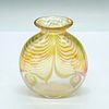 Correia Art Glass Yellow Vase