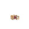 14K Yellow gold Pink Tourmaline and Diamond Ring