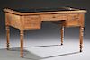 French Louis Philippe Carved Walnut Desk, 19th c.,