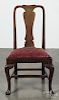 Queen Anne style mahogany dining chair.