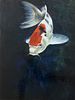 LI VOLK, Koi Fish, oil on canvas