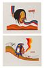 Jackson Beardy (Canadian, 1944-1984) Serigraphs