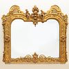 Large Victorian Oil Gilded Mirror