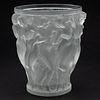 Lalique Bacchantes Glass Vase