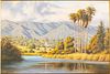 Ralph Waterhouse, Santa Barbara Landscape, O/C