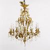 Louis XV Style 12-Light Chandelier Possibly Baccarat