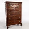 Chippendale Walnut Tall Chest, c. 1770