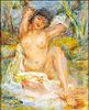 Feuisset Depre, Female Nude, Oil on Canvas
