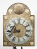 AMERICAN BRASS CLOCK FACE AND MOVEMENT, AARON SMITH
