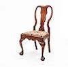 CHIPPENDALE CARVED MAHOGANY SIDE CHAIR