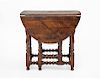 WILLIAM AND MARY OAK GATE-LEG TABLE