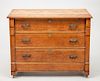 FEDERAL STAINED OAK CHEST OF DRAWERS