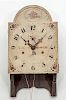 FEDERAL PAINTED WOOD CLOCK FACE AND MOVEMENT, R. WHITING, WINCHESTER