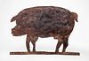 AMERICAN CUT-SHEET METAL PIG-FORM WEATHERVANE