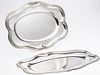 2 Puiforcat Graduated Sterling Silver Serving Trays