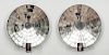 PAIR OF MIRRORED SCONCES