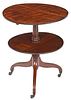 Regency Mahogany Two-Tiered Rotating Drop Leaf Serving Table